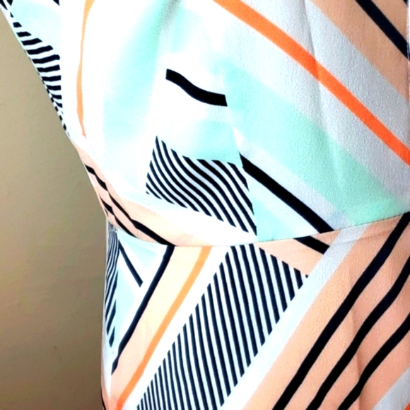 ANN TAYLOR MULTI SLEEVELESS DRESS SZ 4 - Picture 12 of 12